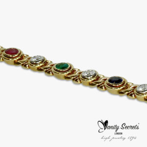 Bracelet Ruby Sapphire Emerald