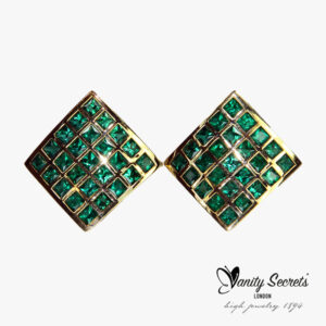 Vanity Secrets London Earrings Emerald Princess Carree