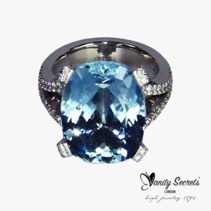 Vanity Secrets London Ring Brazilian Aquamarine
