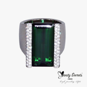 Vanity Secrtes London Ring Green Tourmaline