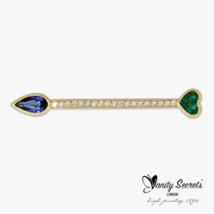 Vanity Secrets Pin Sapphire Emerald