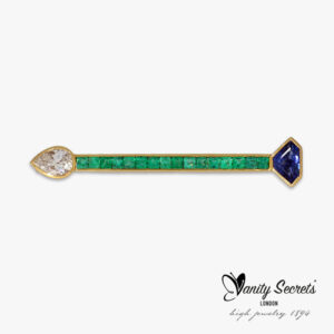 Vanity Secrets Pin Sapphire Emerald Diamond