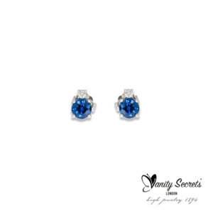 Vanity Secrets London Earrings Sapphire Diamond