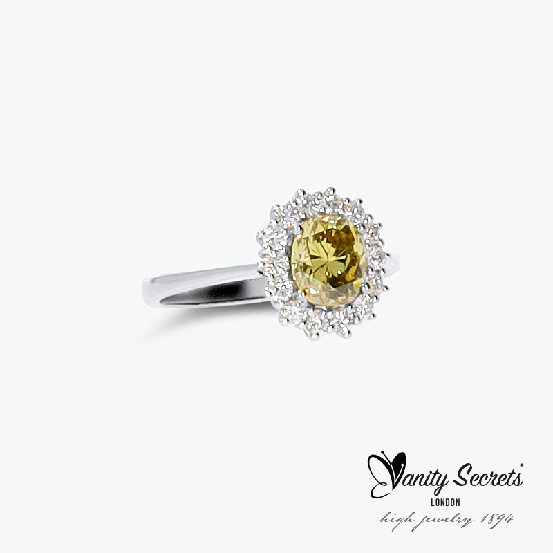 Vanity Secrets London Ring Yellow Diamond